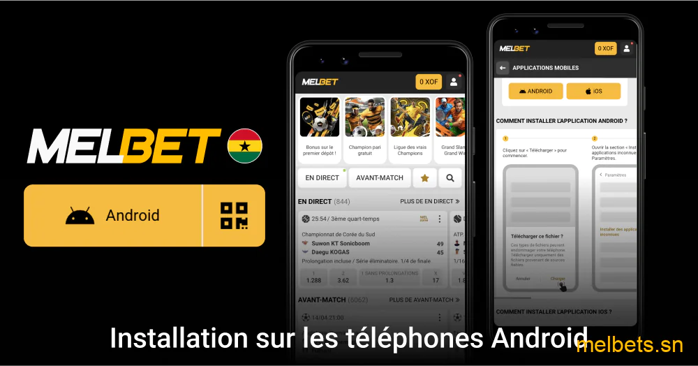Installation Melbet Android