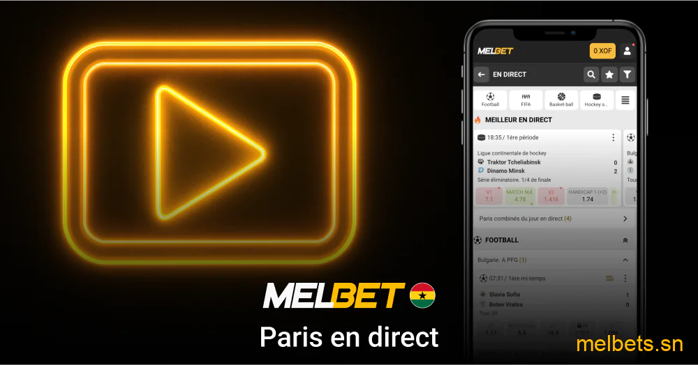Paris sportifs en direct Melbet Sénégal