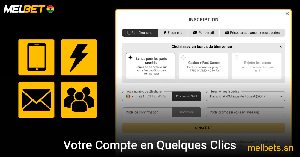 Créer un compte Melbet facilement