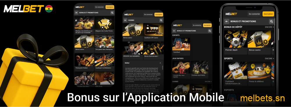 Bonus spéciaux sur l’application mobile Melbet