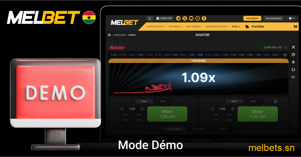 Mode démo Aviator Melbet, jeu gratuit