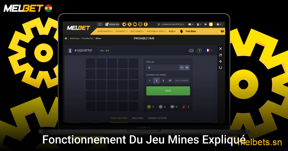 Comment fonctionne le jeu Mines Melbet