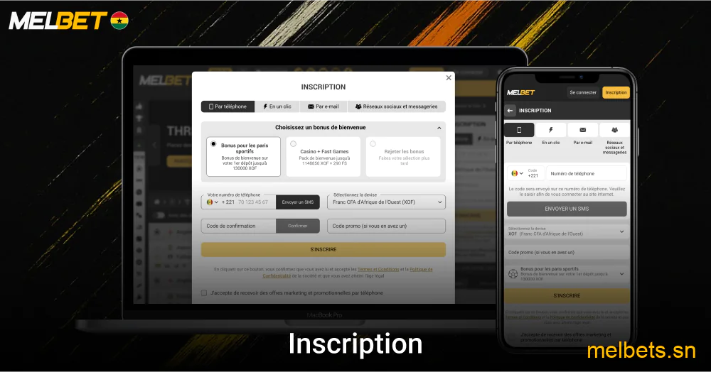 Compte Melbet inscription et gestion