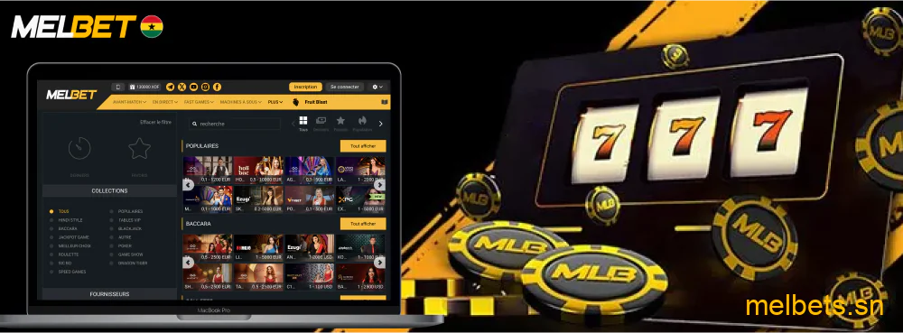 Melbet Casino varié et riche en jeux