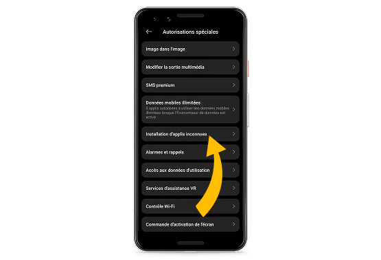 Autoriser sources inconnues Android