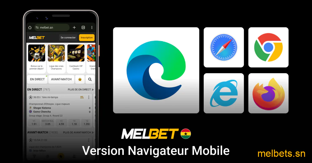 Version Navigateur Mobile Melbet Fonctionnalités